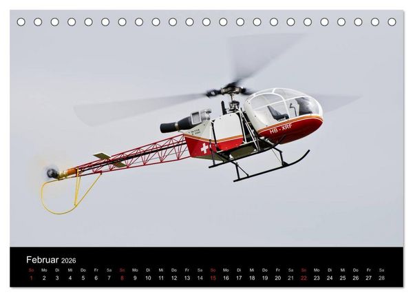 Produktbild: Modellhubschrauber (Tischkalender 2026 DIN A5 quer), CALVENDO Monatskalender