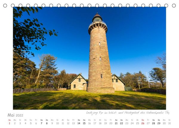 Produktbild: Die Nordseek&uuml;ste J&uuml;tlands - Leuchtt&uuml;rme und Mee(h)r (Tischkalender 2022 DIN A5 quer)