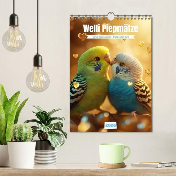 Produktbild: Welli Piepm&auml;tze (Wandkalender 2026 DIN A4 hoch), CALVENDO Monatskalender