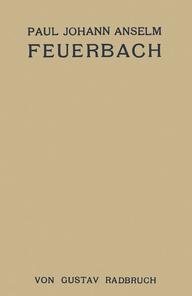 Produktbild: Paul Johann Anselm Feuerbach
