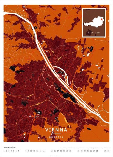 Produktbild: Map Art Kalender 2027