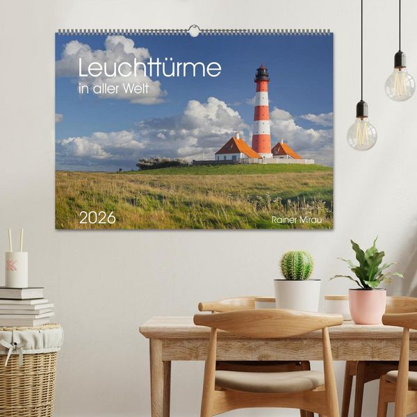Produktbild: Leuchtt&uuml;rme in aller Welt 2026 (Wandkalender 2026 DIN A2 quer), CALVENDO Monatskalender