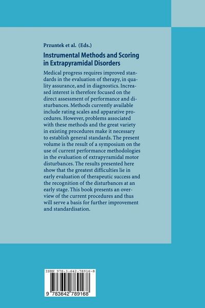 Produktbild: Instrumental Methods and Scoring in Extrapyramidal Disorders