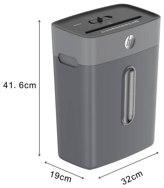 Produktbild: HP OneShred 815CC Aktenvernichter 8 Blatt Partikelschnitt P-4 15 l Vernichtet auch B&uuml;roklammern, Heftklammern, Kreditkarte