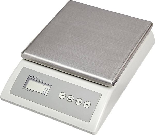 Maul Zählwaage MAULcount, 10 kg Zählwaage Wägebereich (max.) 10000 g Ablesbarkeit 1 g batteriebetrieben, netzbetrieben G