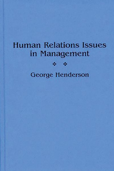 Produktbild: Human Relations Issues in Management