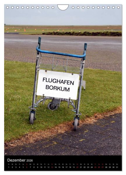 Produktbild: Borkum (Wandkalender 2026 DIN A4 hoch), CALVENDO Monatskalender