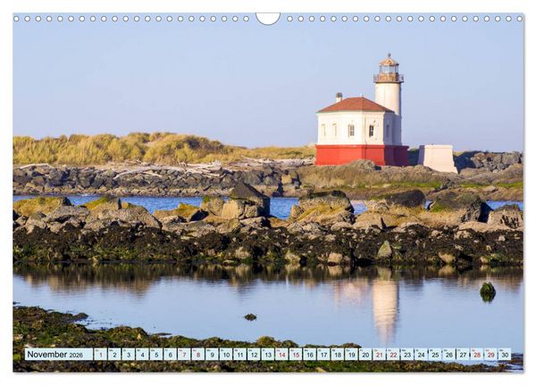 Produktbild: Leuchtt&uuml;rme - Maritime Leuchtfeuer an den K&uuml;sten (Wandkalender 2026 DIN A3 quer), CALVENDO Monatskalender