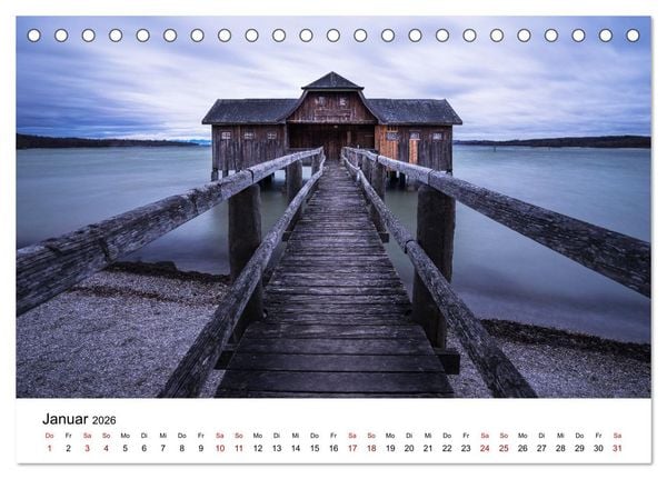 Produktbild: Naturwelten in Deutschland - Von Norden bis S&uuml;den (Tischkalender 2026 DIN A5 quer), CALVENDO Monatskalender