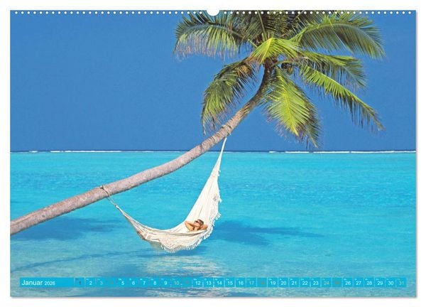 Produktbild: Die Malediven: Fluchtpunkt Sehnsucht (Wandkalender 2026 DIN A2 quer), CALVENDO Monatskalender