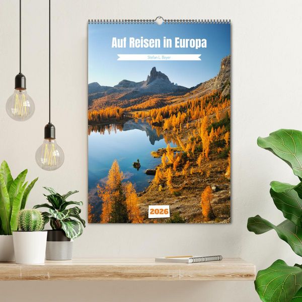 Produktbild: Auf Reisen in Europa (Wandkalender 2026 DIN A2 hoch), CALVENDO Monatskalender