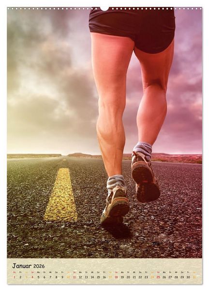 Produktbild: Joggen - mein Sport (Wandkalender 2026 DIN A2 hoch), CALVENDO Monatskalender