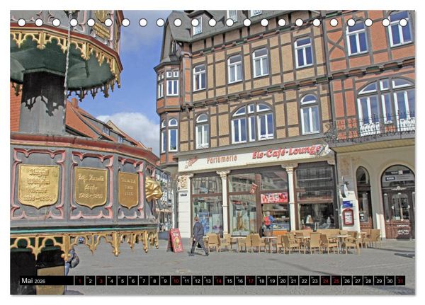 Produktbild: Wernigerode - Fachwerkstadt am Harz (Tischkalender 2026 DIN A5 quer), CALVENDO Monatskalender