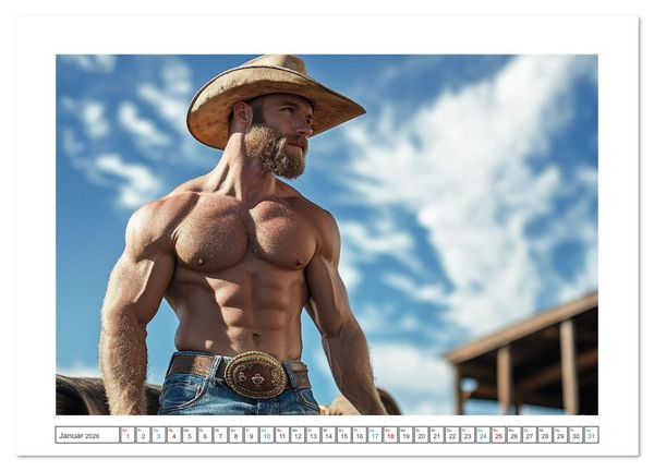 Produktbild: Sattel mich, Cowboy! (Wandkalender 2026 DIN A3 quer), CALVENDO Monatskalender