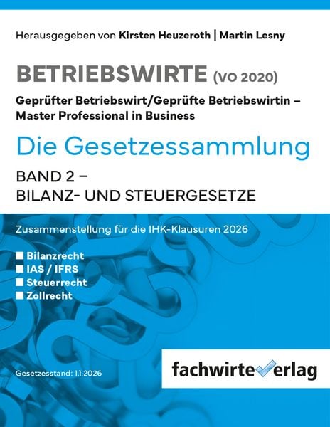 Produktbild: Betriebswirte - Die Gesetzessammlung 2026