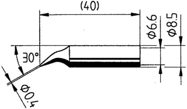 Ersa 0842ID Lötspitze Bleistiftform, ERSADUR Inhalt 1St.