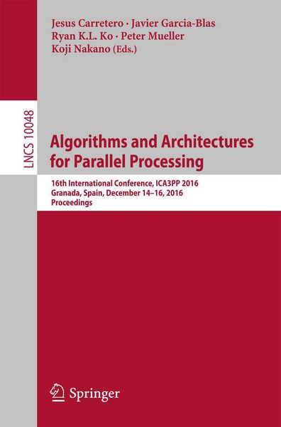 Produktbild: Algorithms and Architectures for Parallel Processing