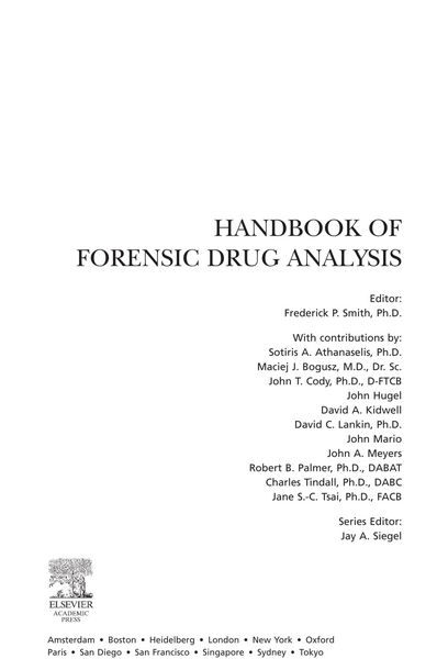 Produktbild: Handbook of Forensic Drug Analysis