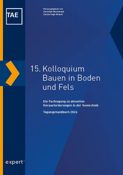Produktbild: 15. Kolloquium Bauen in Boden und Fels