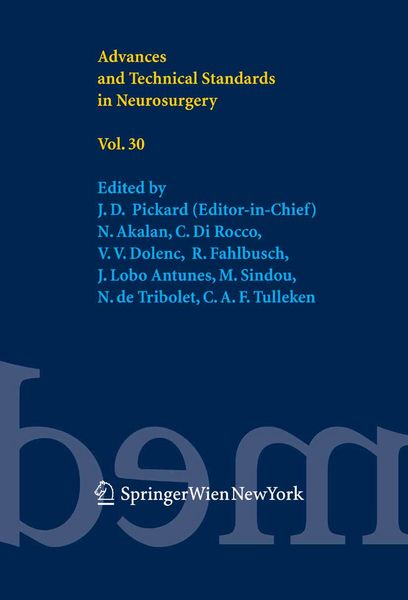 Produktbild: Advances and Technical Standards in Neurosurgery Vol. 30