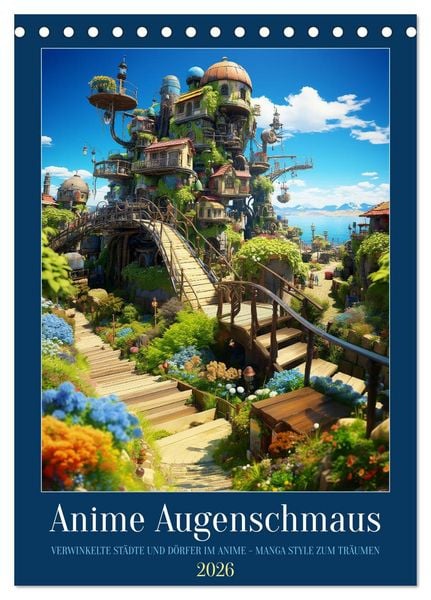 Anime Augenschmaus (Tischkalender 2026 DIN A5 hoch), CALVENDO Monatskalender