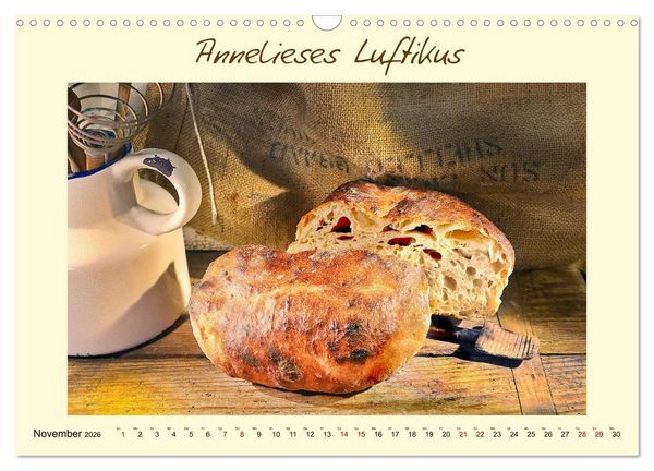 Produktbild: Mein liebstes Brot (Wandkalender 2026 DIN A3 quer), CALVENDO Monatskalender