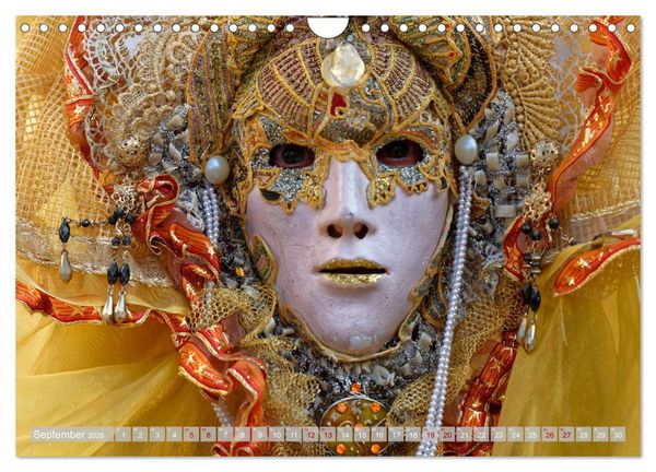Produktbild: neunziggrad I photoart: venezia carnevale (Wandkalender 2026 DIN A4 quer), CALVENDO Monatskalender