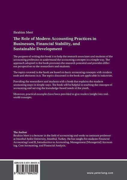 Produktbild: The Role of Modern Accounting Practices in Businesses, Financial Stability, and Sustainable Development