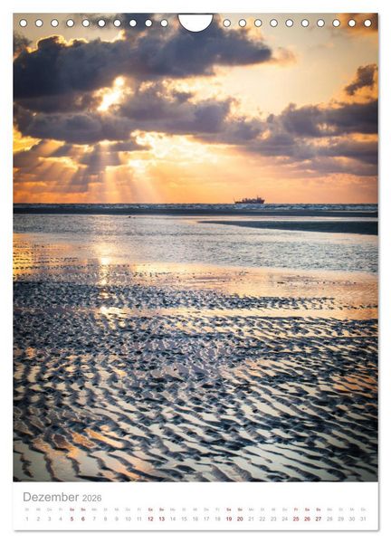 Produktbild: Amrum - Das Gesicht der Nordsee (Wandkalender 2026 DIN A4 hoch), CALVENDO Monatskalender