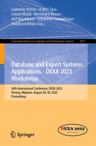 Produktbild: Database and Expert Systems Applications - DEXA 2023 Workshops