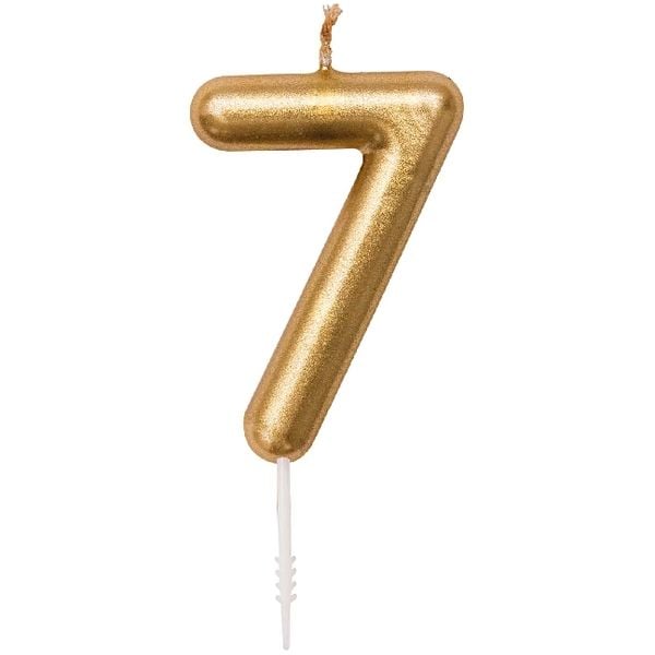 Produktbild: Zahlenkerze 7, Gold