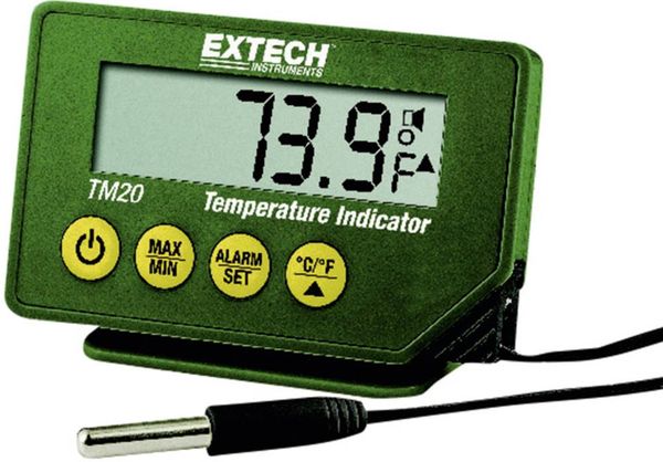 Extech TM20 Temperatur-Messgerät -40 - +70°C Fühler-Typ K