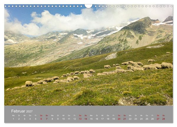 Produktbild: TMB - Mont Blanc (Wandkalender 2027 DIN A3 quer), CALVENDO Monatskalender