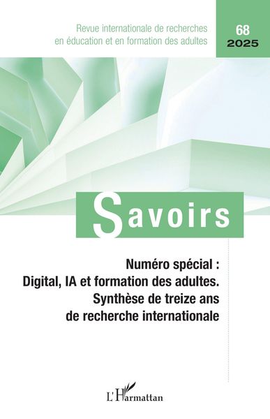 Numéro spécial : Digital, IA et formation des adultes, Taschenbuch von Carre Philippe, Harmattan, 9782336536842