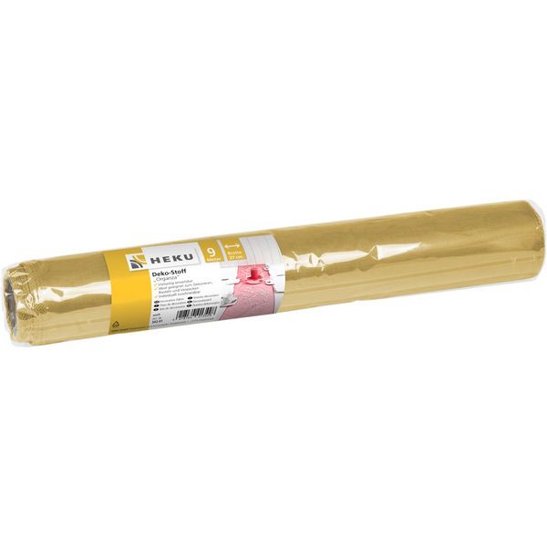 Produktbild: Deko Stoff Organza auf Rolle gold 9mx37cm