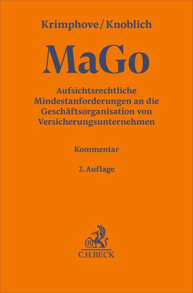 Produktbild: Aufsichtsrechtliche Mindestanforderungen an die Gesch&auml;ftsorganisation von Versicherungsunternehmen. MaGo