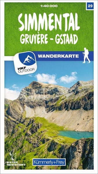 Produktbild: Simmental / Gruy&egrave;re - Gstaad 29 Wanderkarte 1:40 000 matt laminiert