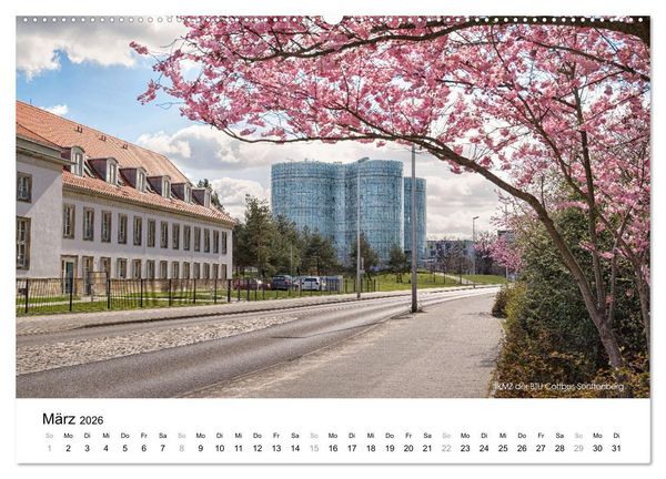 Produktbild: Cottbus/Ch&oacute;sebuz (Wandkalender 2026 DIN A2 quer), CALVENDO Monatskalender