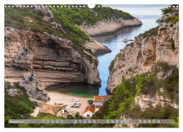 Produktbild: Vis Island Croatia - English Heritage in the Adriatic (Wall Calendar 2026 DIN A3 landscape), CALVENDO 12 Month Wall Calendar