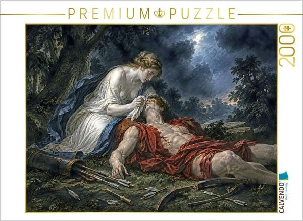 CALVENDO Puzzle Aphrodite und Adonis | 2000 Teile Lege-Größe 90 × 67 cm Foto-Puzzle für glückliche Stunden