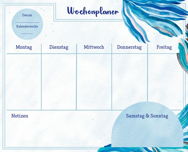 Produktbild: Wochenplaner