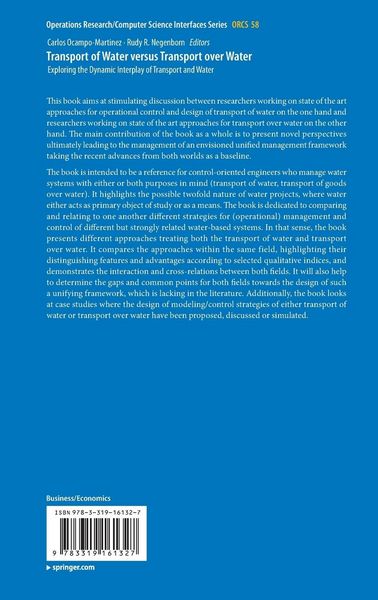 Produktbild: Transport of Water versus Transport over Water