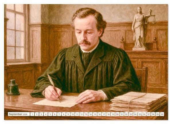 Produktbild: Theodor Storm. Sein Leben, seine Werke (Tischkalender 2026 DIN A5 quer), CALVENDO Monatskalender