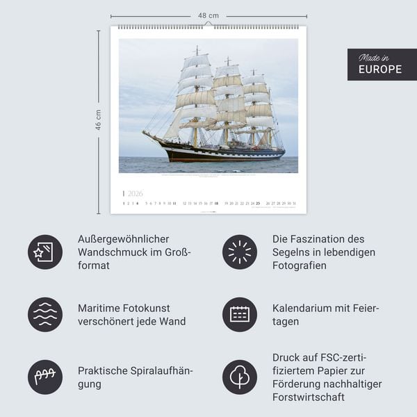 Produktbild: Tall Ships Kalender 2026