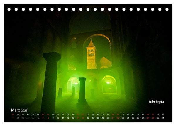 Produktbild: stiftsruine zu bad hersfeld (Tischkalender 2026 DIN A5 quer), CALVENDO Monatskalender