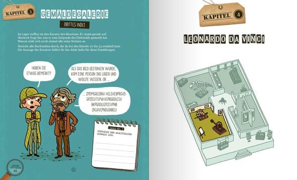 Produktbild: Wer hat die Mona Lisa geklaut? Sherlock Holmes f&uuml;r Kids - L&ouml;se die F&auml;lle