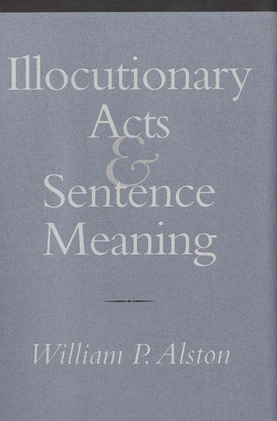 Produktbild: Illocutionary Acts and Sentence Meaning