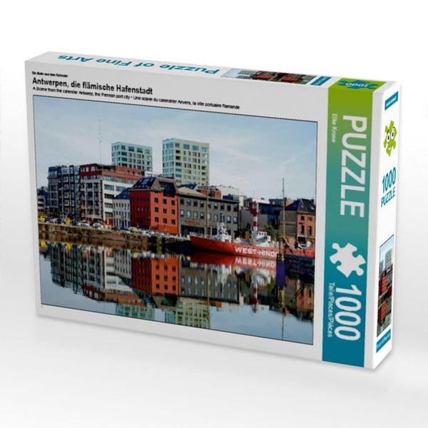 Produktbild: CALVENDO Puzzle Ein Motiv aus dem Kalender Antwerpen, die fl&auml;mische Hafenstadt | 1000 Teile Lege-Gr&ouml;&szlig;e 64x48cm Foto-Puzzle f&uuml;r gl&uuml;ckliche Stunden