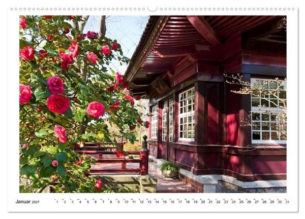 Produktbild: Japanische G&auml;rten in Deutschland (hochwertiger Premium Wandkalender 2027 DIN A2 quer), Kunstdruck in Hochglanz