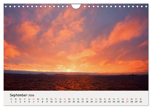Produktbild: Auf dem Weg zum Nordkap (Wandkalender 2026 DIN A4 quer), CALVENDO Monatskalender